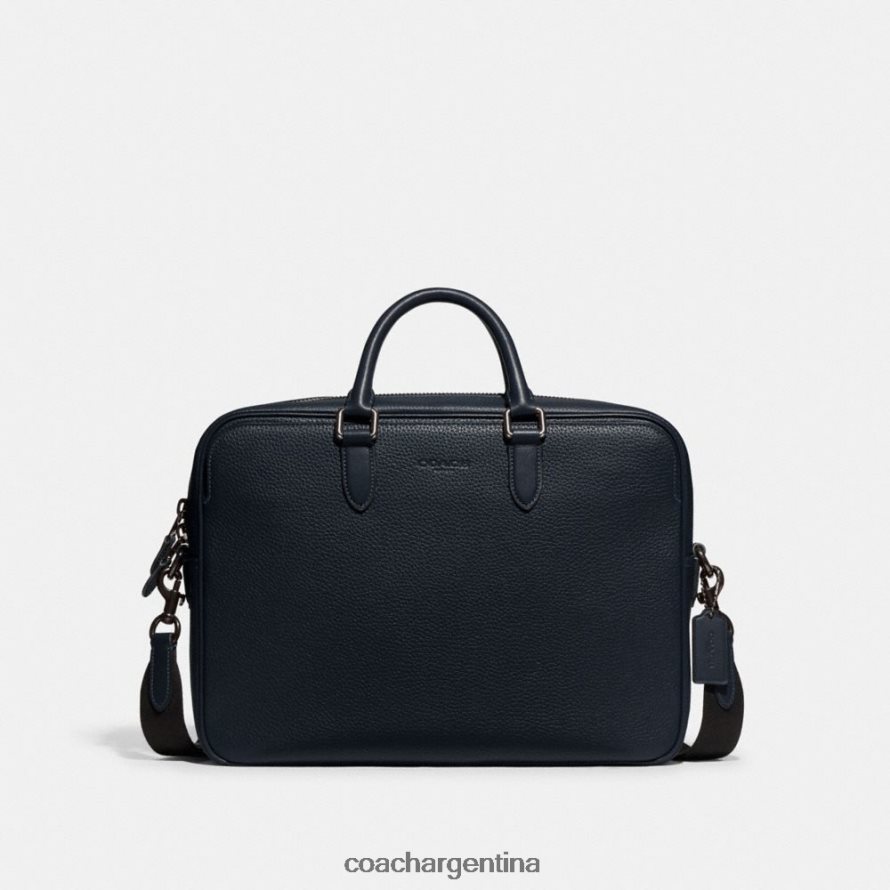 Coach hombres breve de gotham azul marino de medianoche L82882625