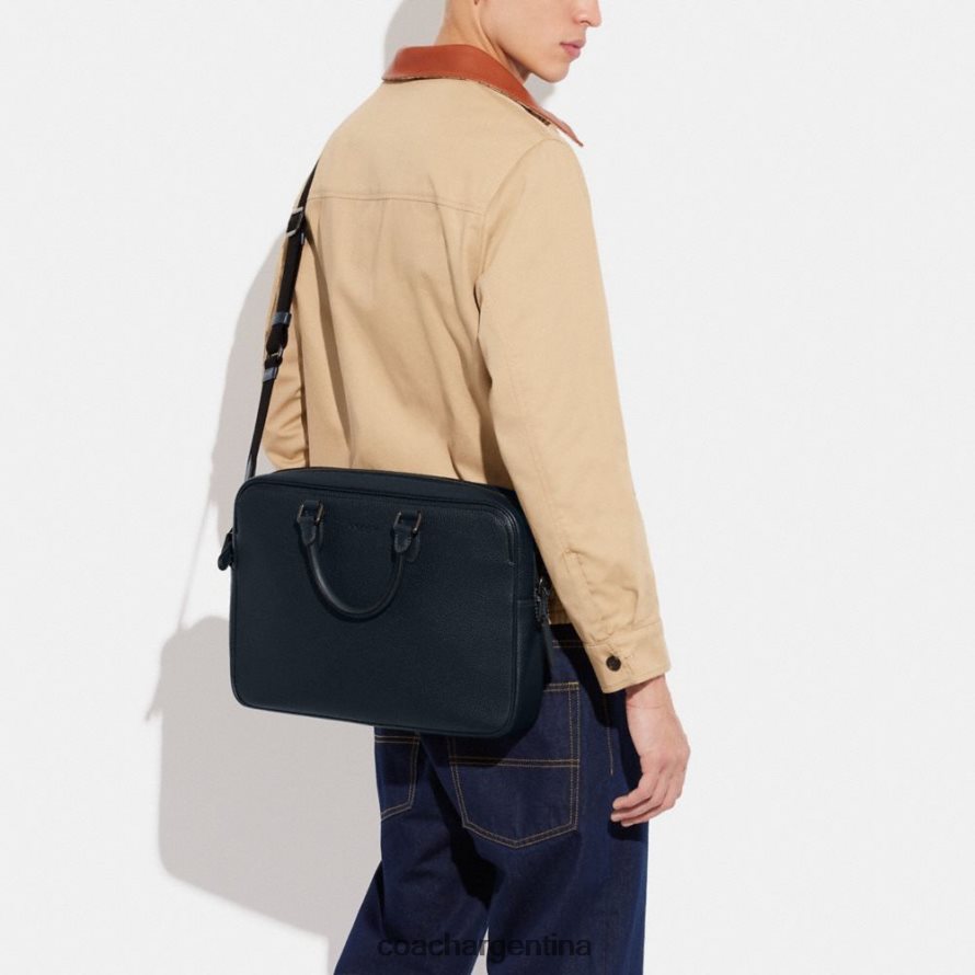 Coach hombres breve de gotham azul marino de medianoche L82882625