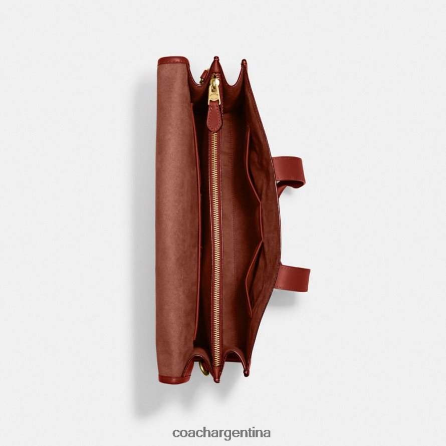 Coach hombres cartera gotham en lona de firma bronceado/óxido L82882626