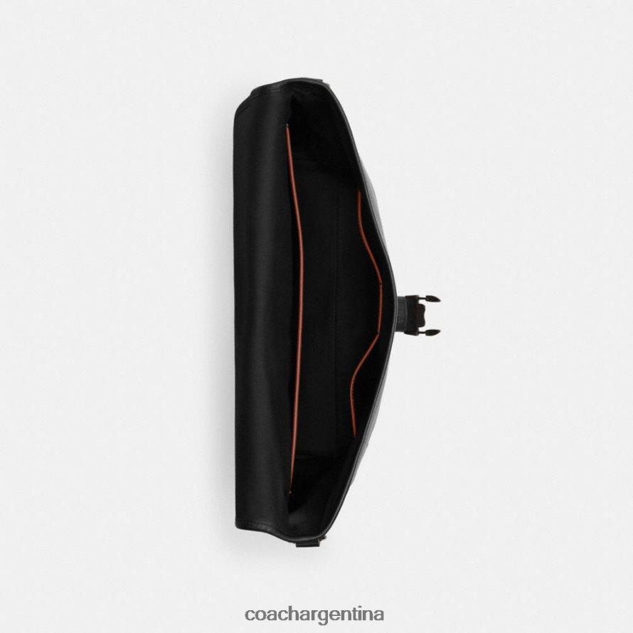 Coach hombres Beck Messenger en lona de firma carbón L82882654