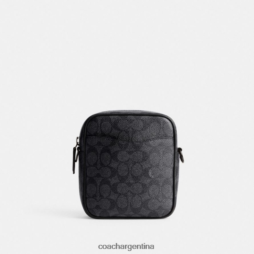 Coach hombres bandolera Beck en lona de firma carbón L82882672