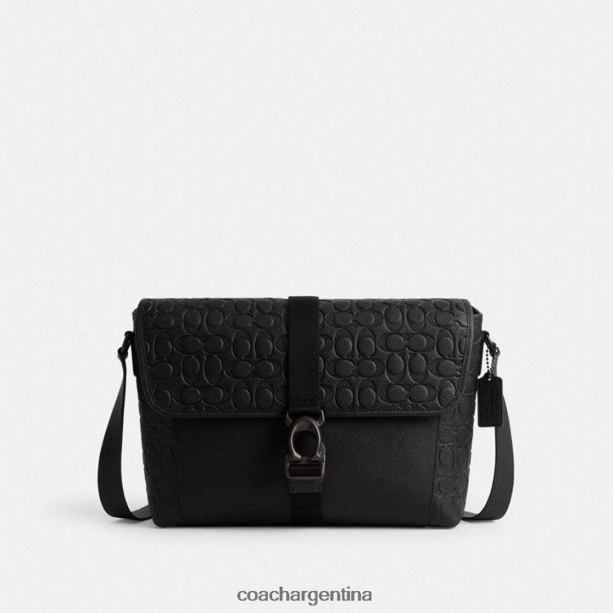 Coach hombres bandolera beck en piel de firma negro L82882651