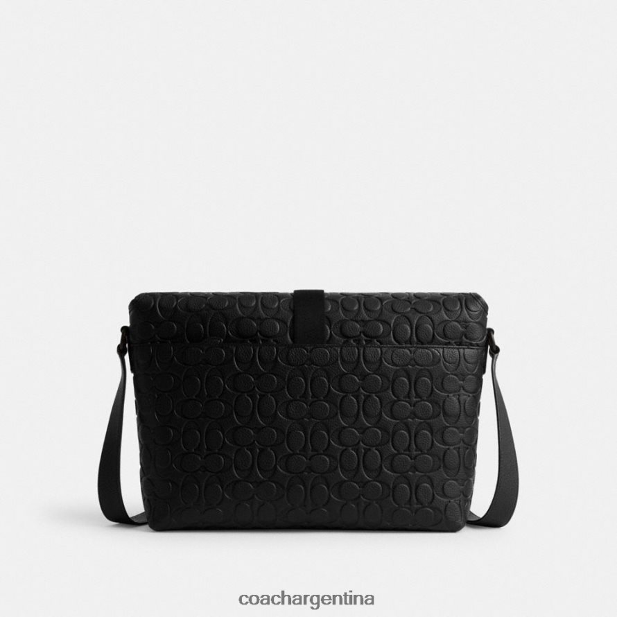 Coach hombres bandolera beck en piel de firma negro L82882651