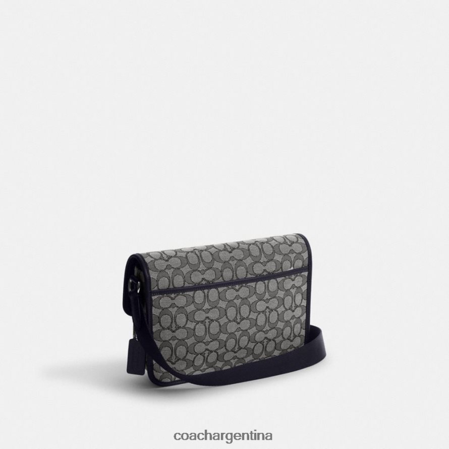 Coach hombres bolso messenger league en jacquard exclusivo azul marino de medianoche L82882664