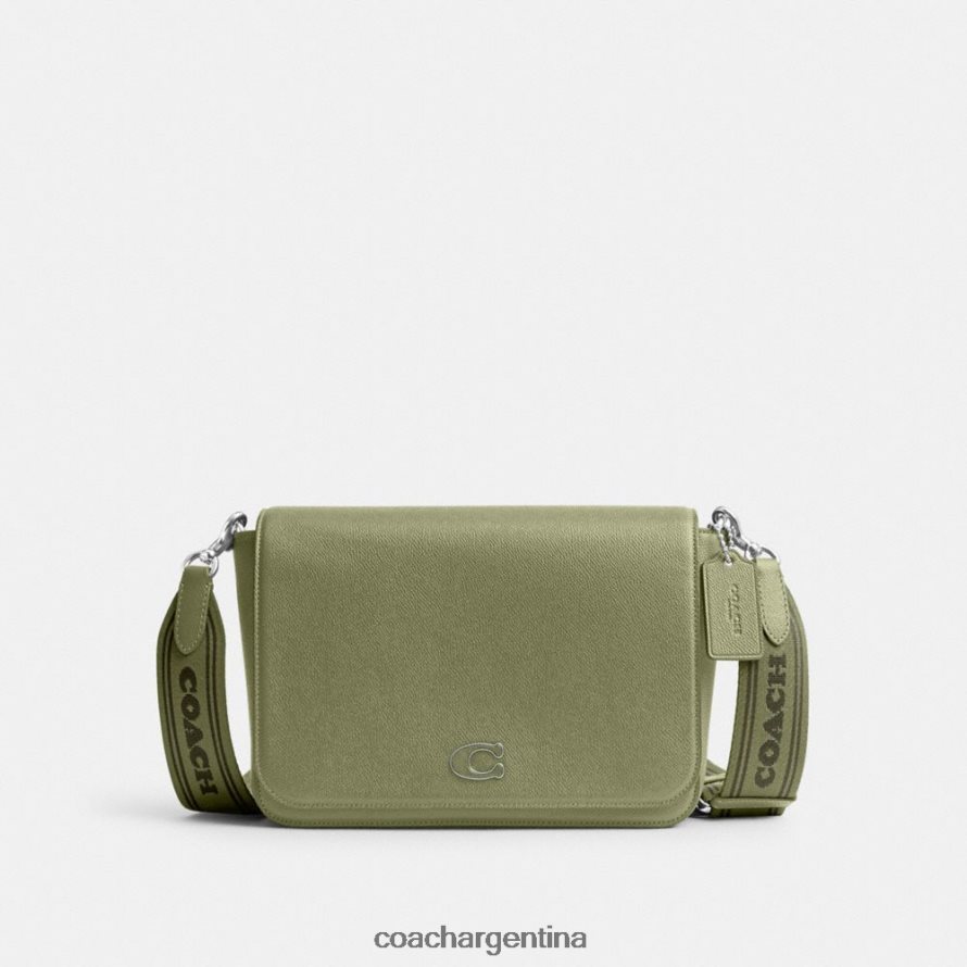 Coach hombres bolso tipo mensajero con interior de lona exclusivo musgo L82882647