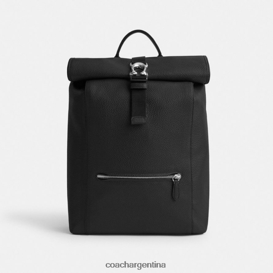Coach hombres mochila con parte superior enrollable beck negro L82882686
