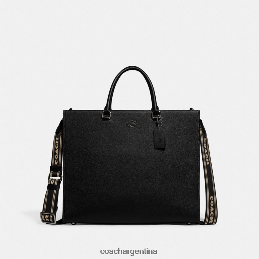 Coach hombres bolso tote 40 con interior de lona exclusivo negro L82882638