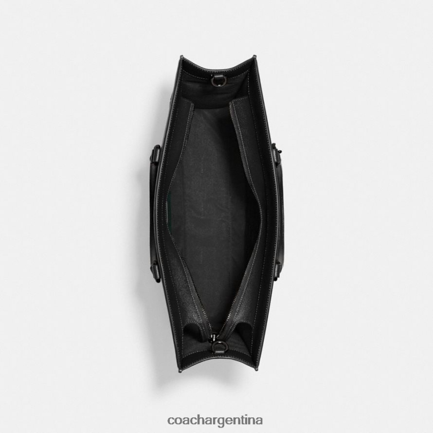 Coach hombres bolso tote 40 con interior de lona exclusivo negro L82882638