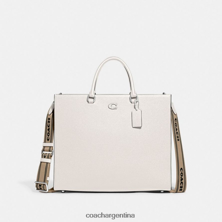 Coach hombres bolso tote 40 con interior de lona exclusivo tiza L82882641