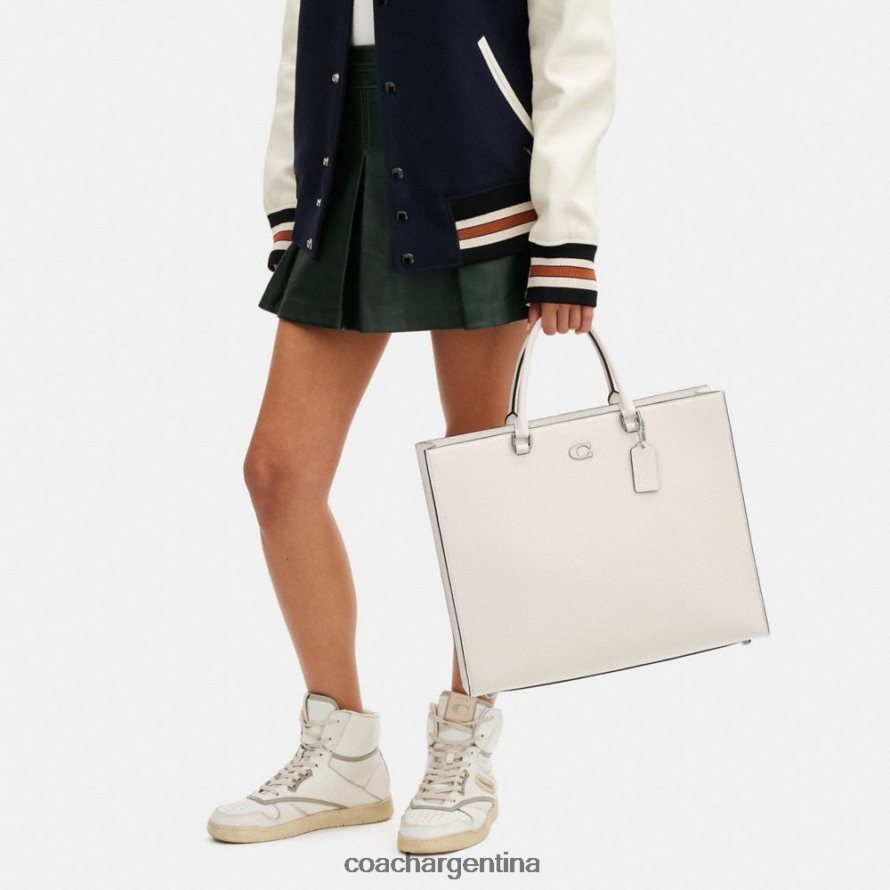 Coach hombres bolso tote 40 con interior de lona exclusivo tiza L82882641