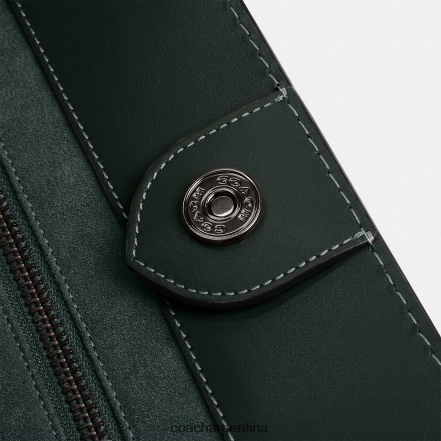 Coach hombres bolso tote field 40 en jacquard con micro firma verde amazona L82882635