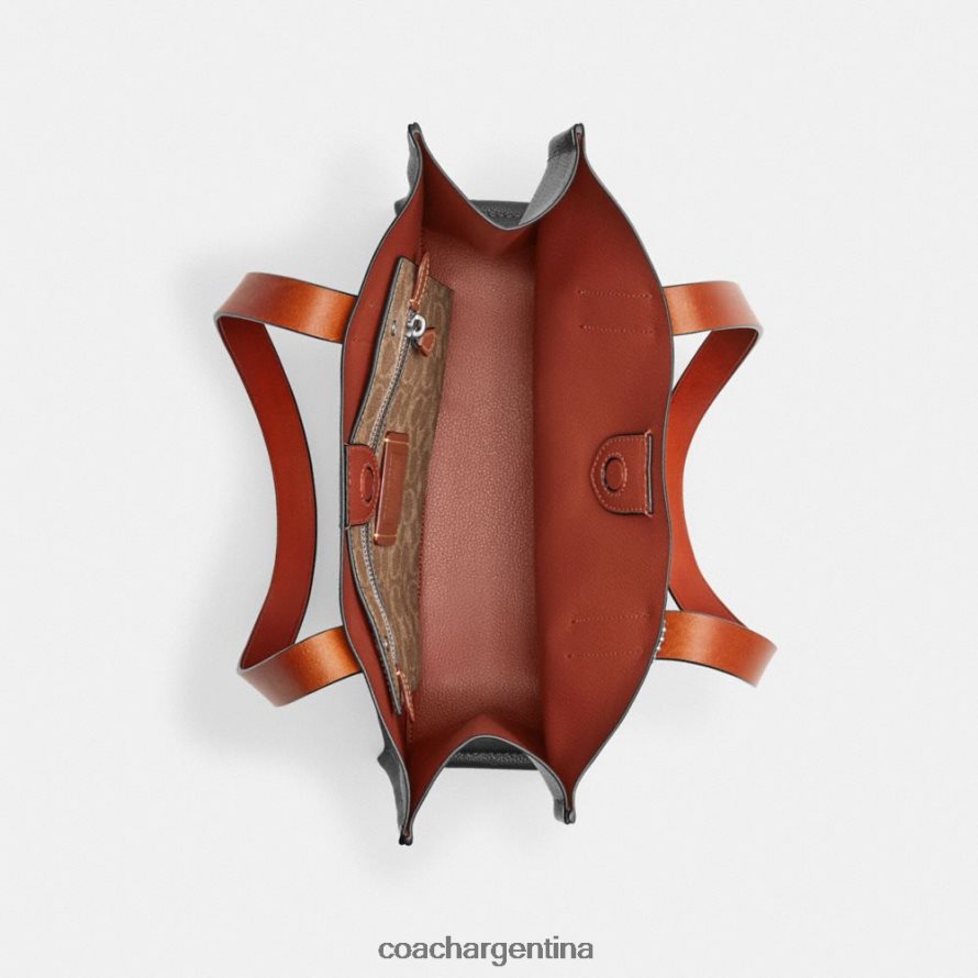 Coach hombres cosmic coach relé tote 34 con robot negro múltiple. L82882632