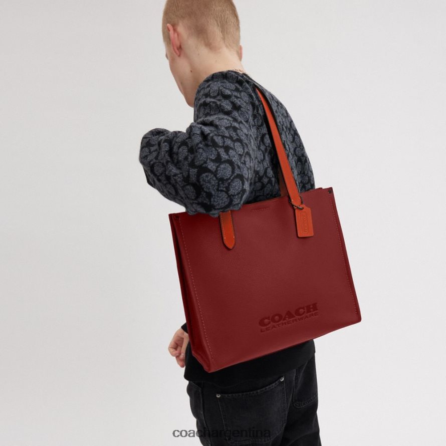 Coach hombres totalizador del relevo 34 rojo rubí L82882627