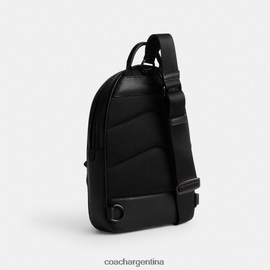 Coach hombres paquete de alquiler en cuero exclusivo negro L82882690