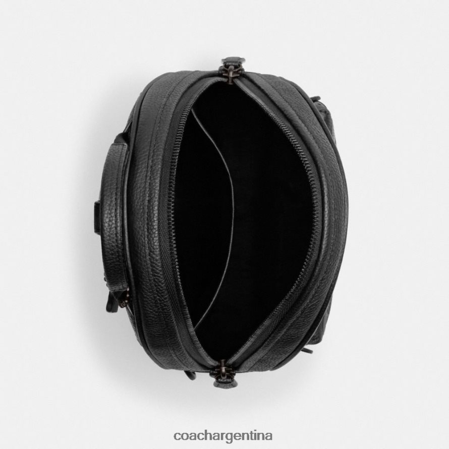 Coach hombres paquete de alquiler en cuero exclusivo negro L82882690