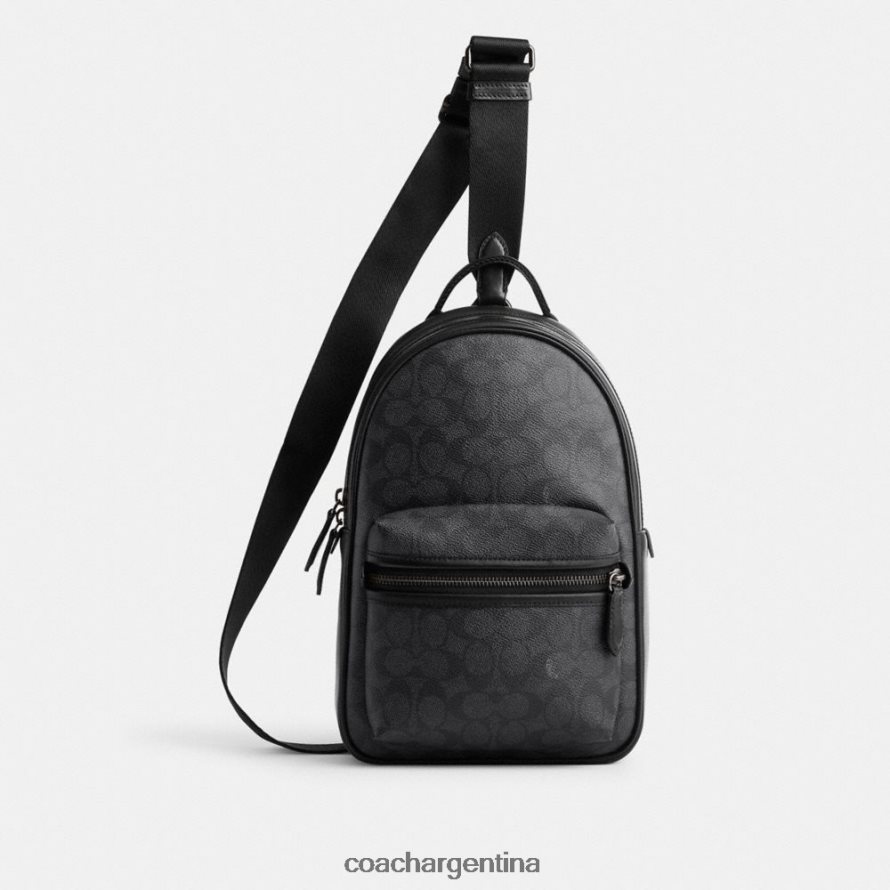 Coach hombres paquete de alquiler en lienzo exclusivo carbón L82882691