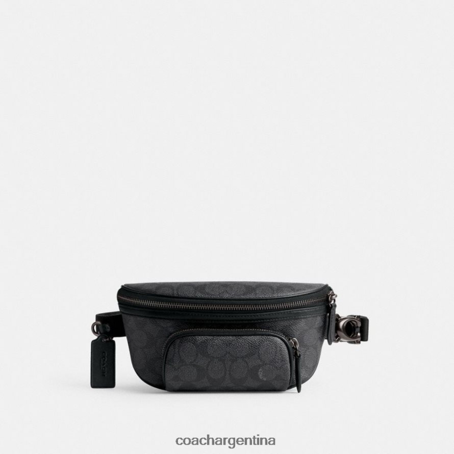 Coach hombres riñonera Beck en lona de firma carbón L82882693