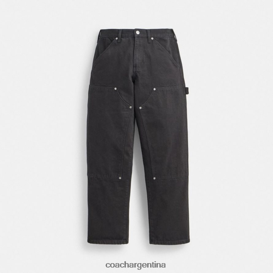 Coach hombres vaqueros cónicos negro L82882788