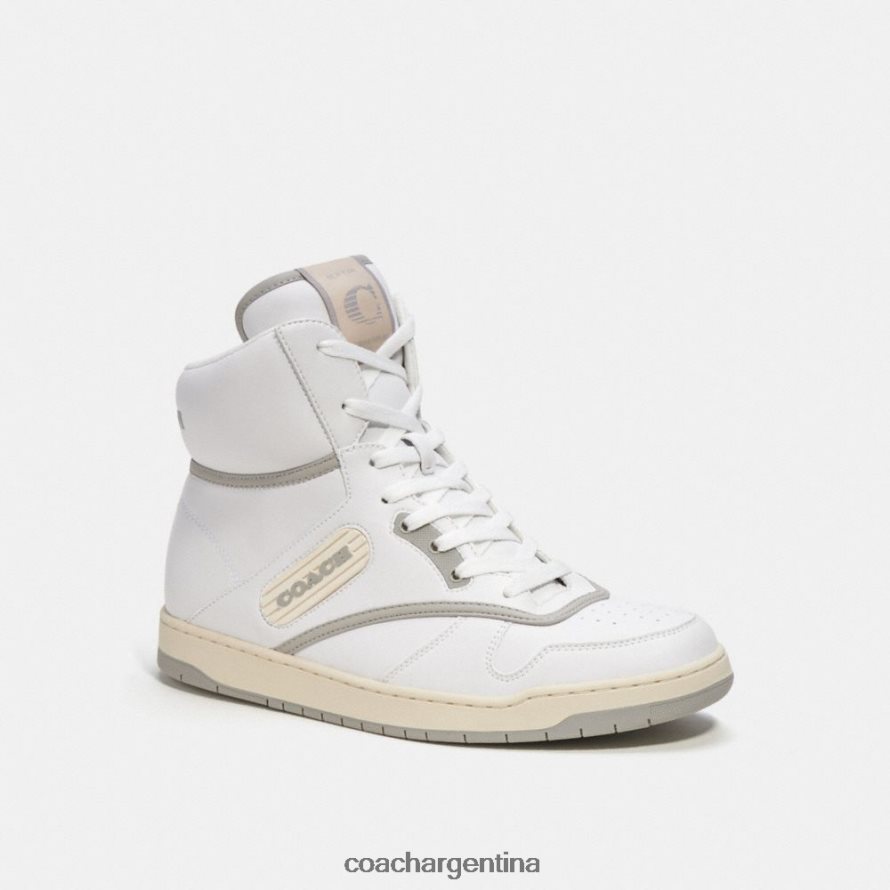 Coach hombres zapatillas altas c202 Blanco óptico L82882743