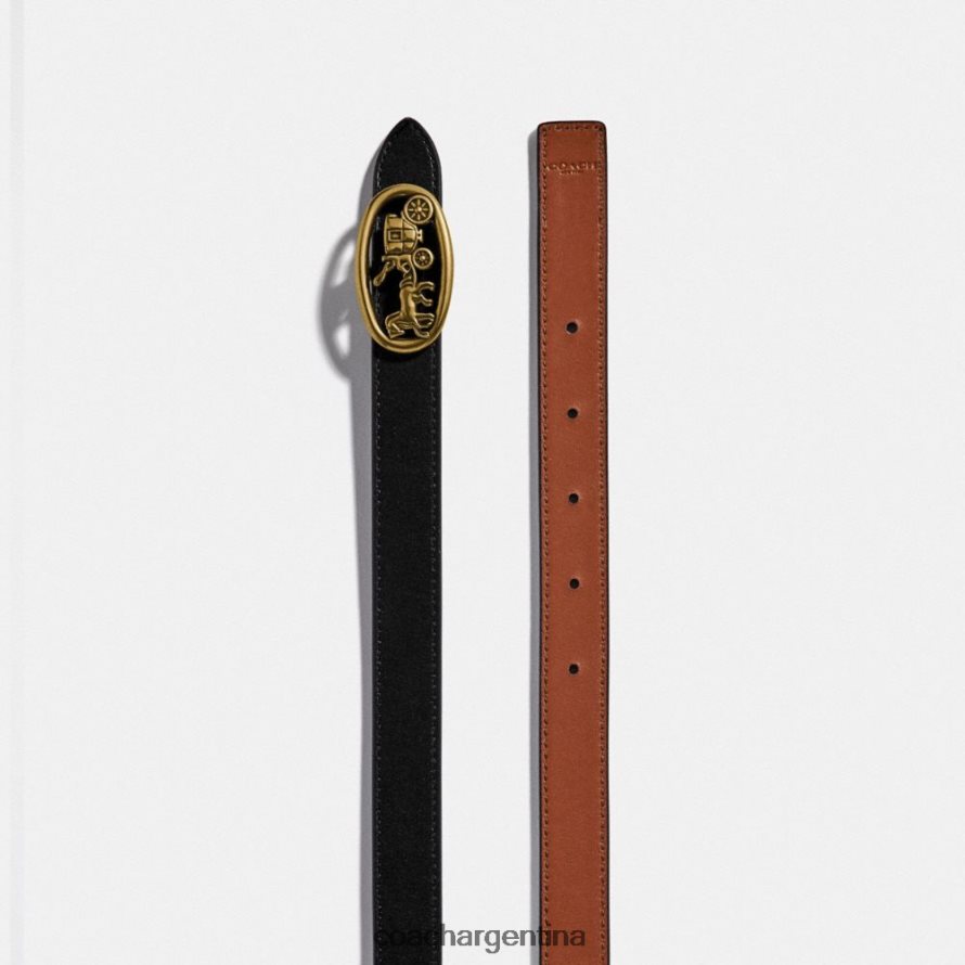 Coach mujer Cinturón reversible con hebilla de caballo y carruaje, 20 mm. Sillín b4/negro 1941 L82882614