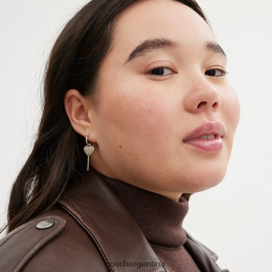 Coach mujer pendientes de paleta y labios que no coinciden plata/multicolor L82882532