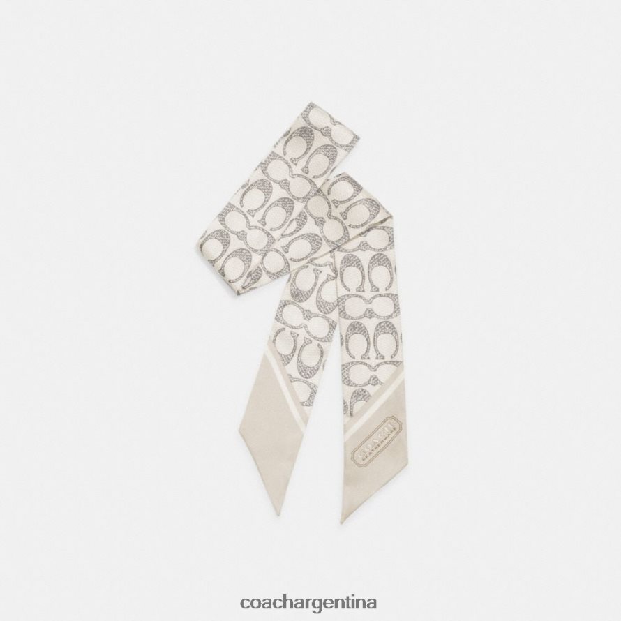 Coach mujer fular ajustado de seda con estampado vintage vapor L82882590