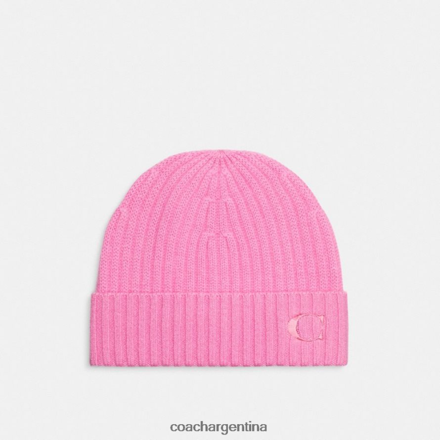 Coach mujer gorro de cachemira rosa charol L82882568