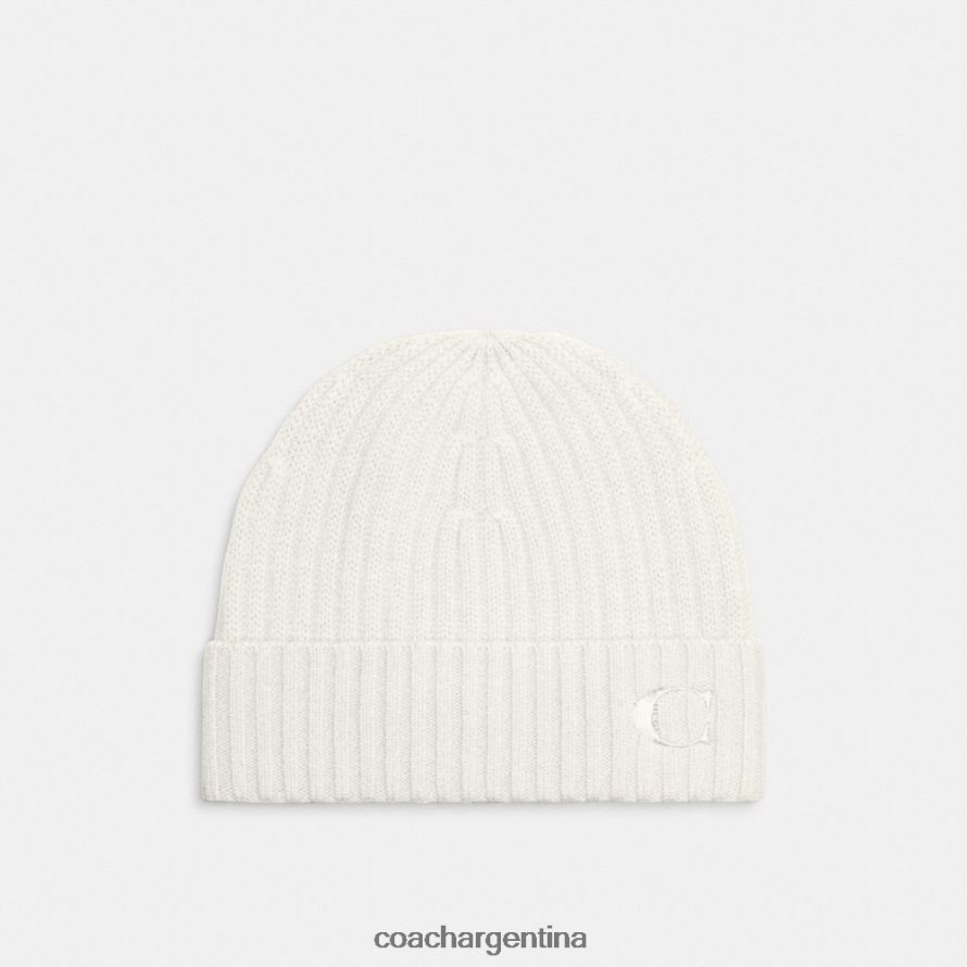 Coach mujer gorro de cachemira tiza L82882566