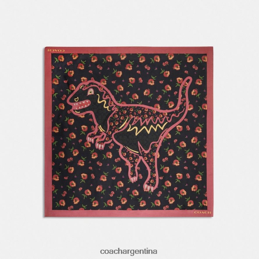 Coach mujer pañuelo cuadrado de seda rexy con estampado floral grunge multi L82882596