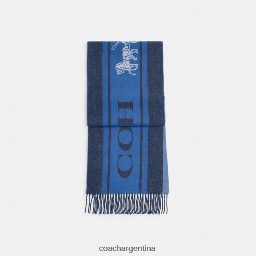 Coach mujer silenciador deportivo universitario de cachemir azul marino de medianoche L82882576