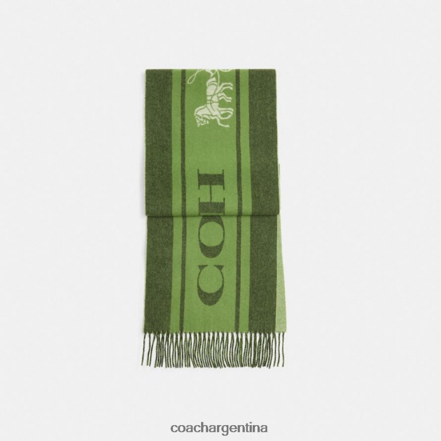 Coach mujer silenciador deportivo universitario de cachemir verde amazona L82882583