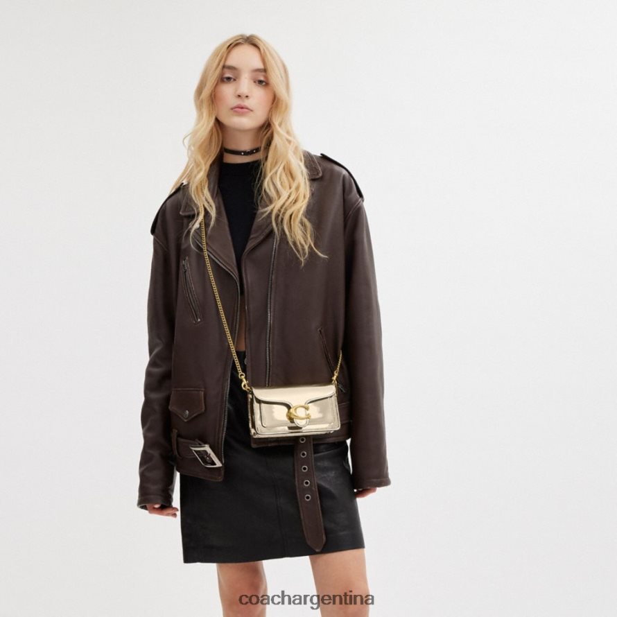 Coach mujer Bandolera Tabby en plateado metalizado b4/oro L82882111