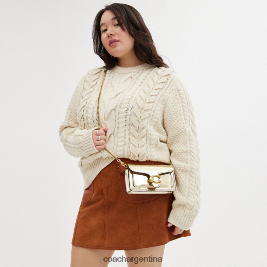 Coach mujer Bandolera Tabby en plateado metalizado b4/oro L82882111