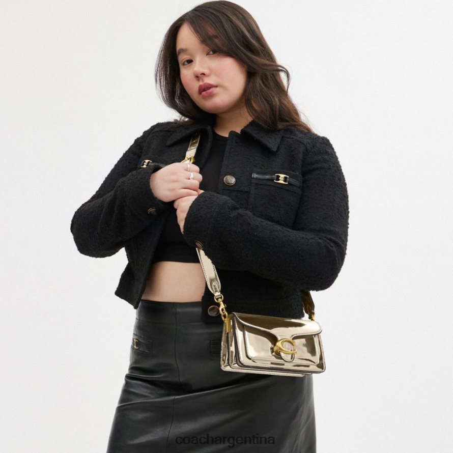 Coach mujer bolso bandolera tabby 20 en plata metalizado b4/oro L82882108