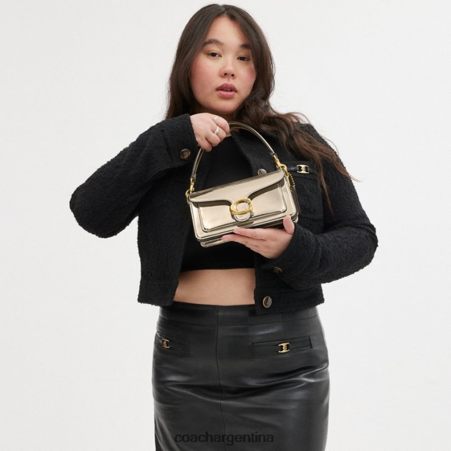 Coach mujer bolso bandolera tabby 20 en plata metalizado b4/oro L82882108