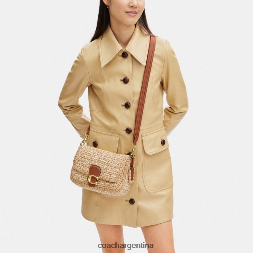 Coach mujer bolso de hombro atigrado suave con crochet b4/marfil múltiple L82882131