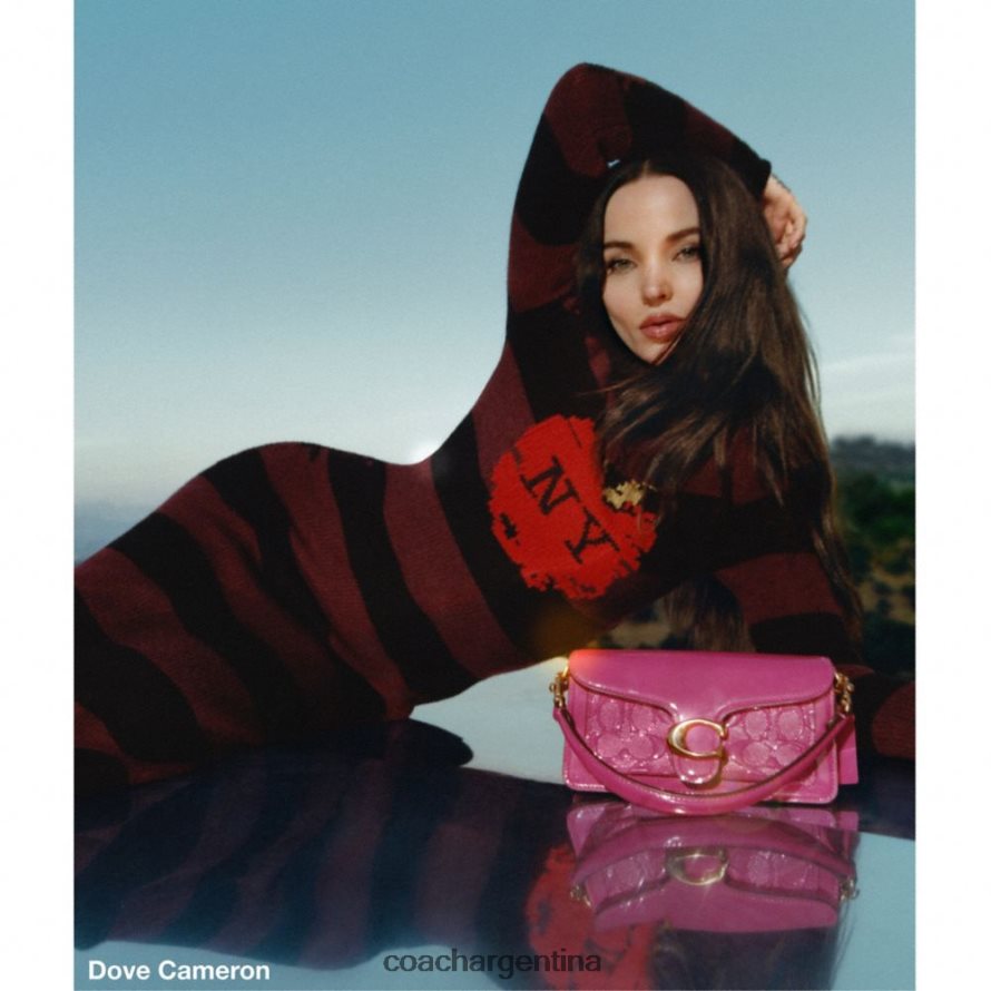 Coach mujer bolso de hombro tabby 20 en piel de firma b4/magenta L82882146