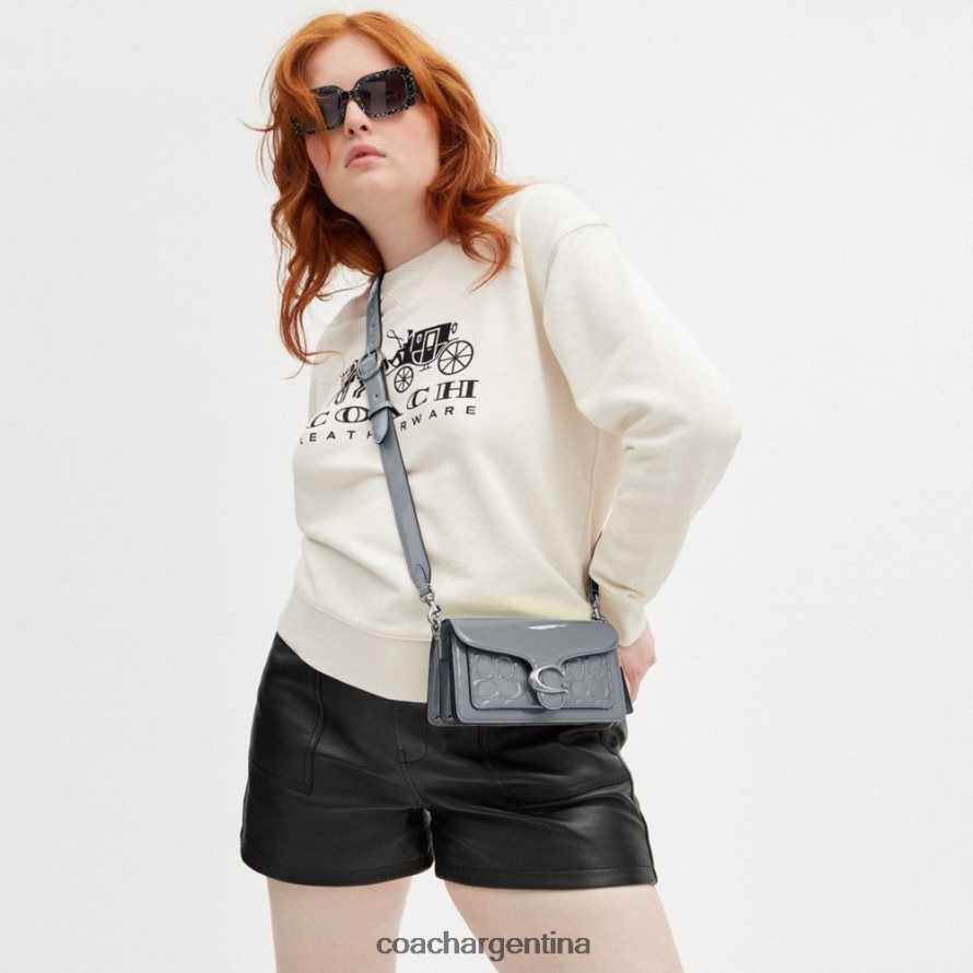 Coach mujer bolso de hombro tabby 20 en piel de firma izq/gris azul L82882105