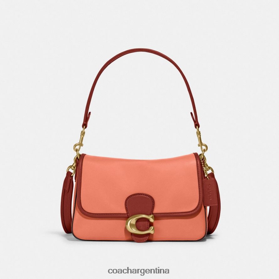 Coach mujer bolso de hombro tabby suave con bloques de color b4/coral claro multicolor L82882126