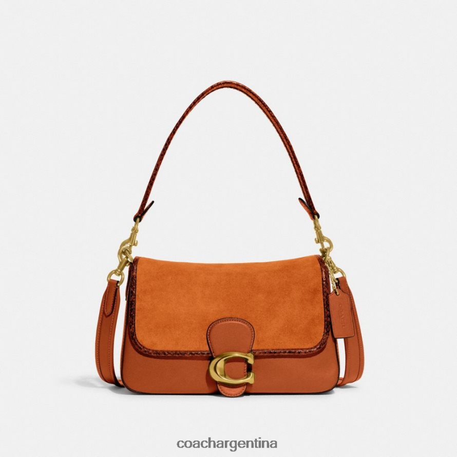Coach mujer bolso de hombro tabby suave con detalle de piel de serpiente b4/ámbar bruñido L82882120