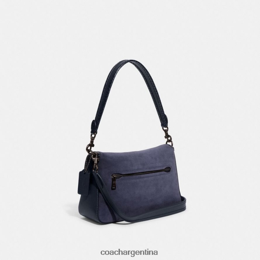 Coach mujer bolso de hombro tabby suave con detalle de piel de serpiente v5/azul marino medianoche L82882121