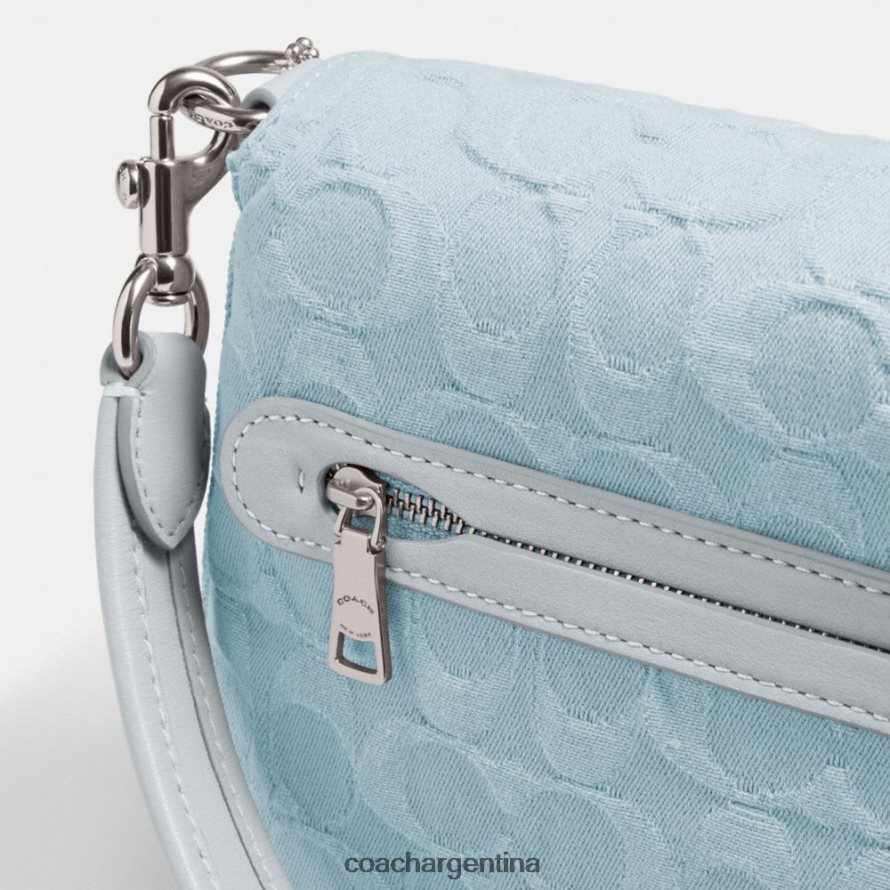 Coach mujer bolso de hombro tabby suave en denim característico izq/azul pálido L82882153