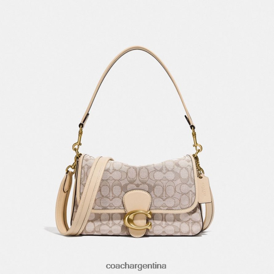 Coach mujer bolso de hombro tabby suave en jacquard característico b4/piedra marfil L82882128