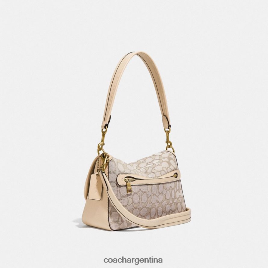 Coach mujer bolso de hombro tabby suave en jacquard característico b4/piedra marfil L82882128