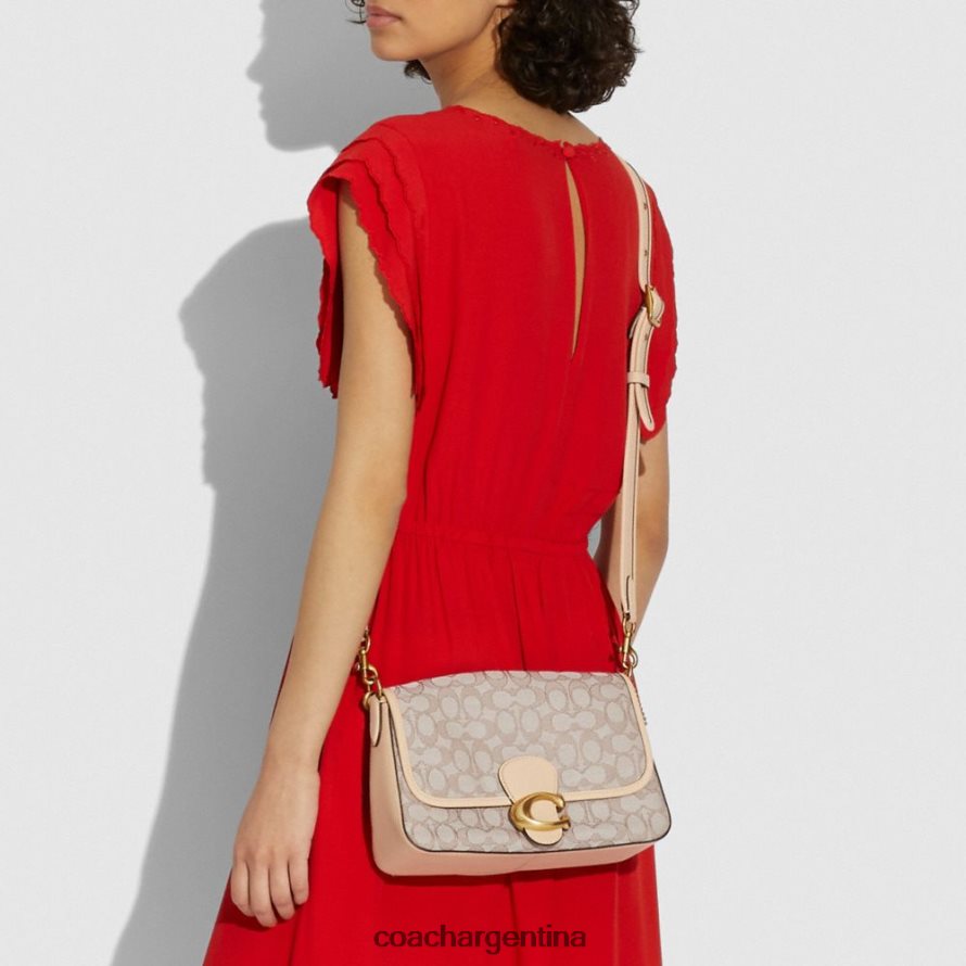 Coach mujer bolso de hombro tabby suave en jacquard característico b4/piedra marfil L82882128