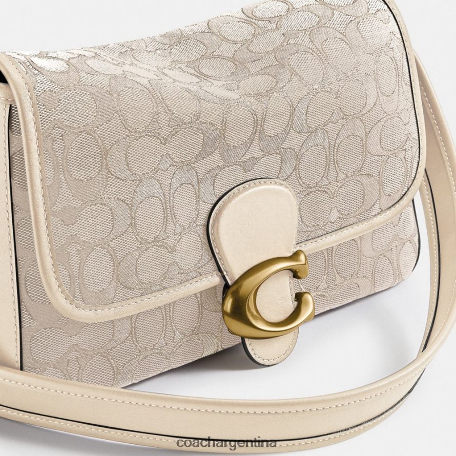 Coach mujer bolso de hombro tabby suave en jacquard característico b4/piedra marfil L82882128
