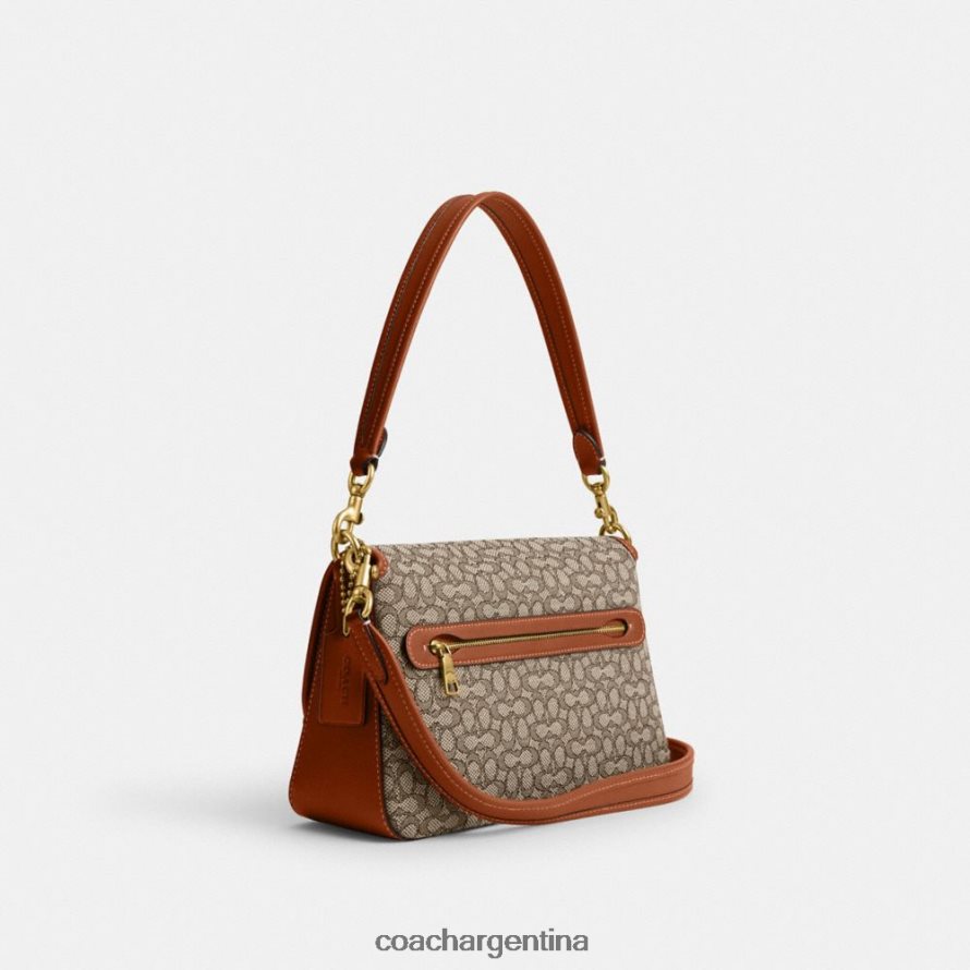 Coach mujer bolso de hombro tabby suave en jacquard con micro firma b4/cacao bruñido amb L82882140