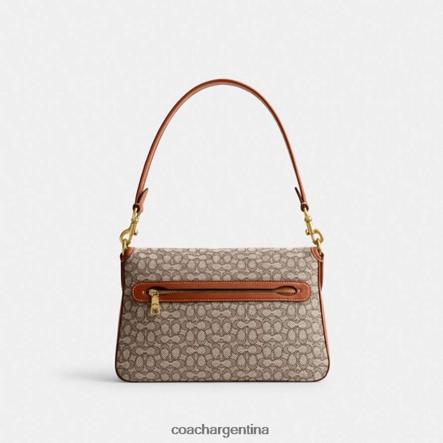 Coach mujer bolso de hombro tabby suave en jacquard con micro firma b4/cacao bruñido amb L82882140