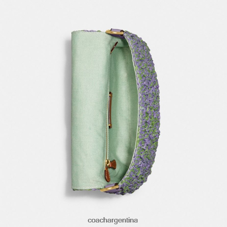 Coach mujer bolso de hombro tipo tabby suave b4/morado claro/verde suave L82882135