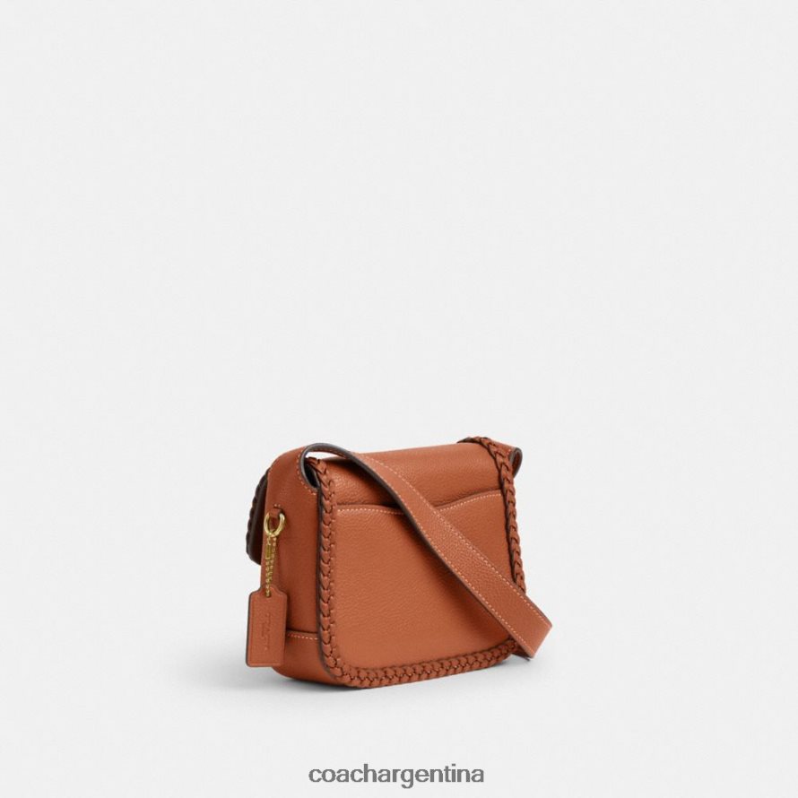 Coach mujer mensajero atigrado 19 con trenza b4/ámbar bruñido L82882125